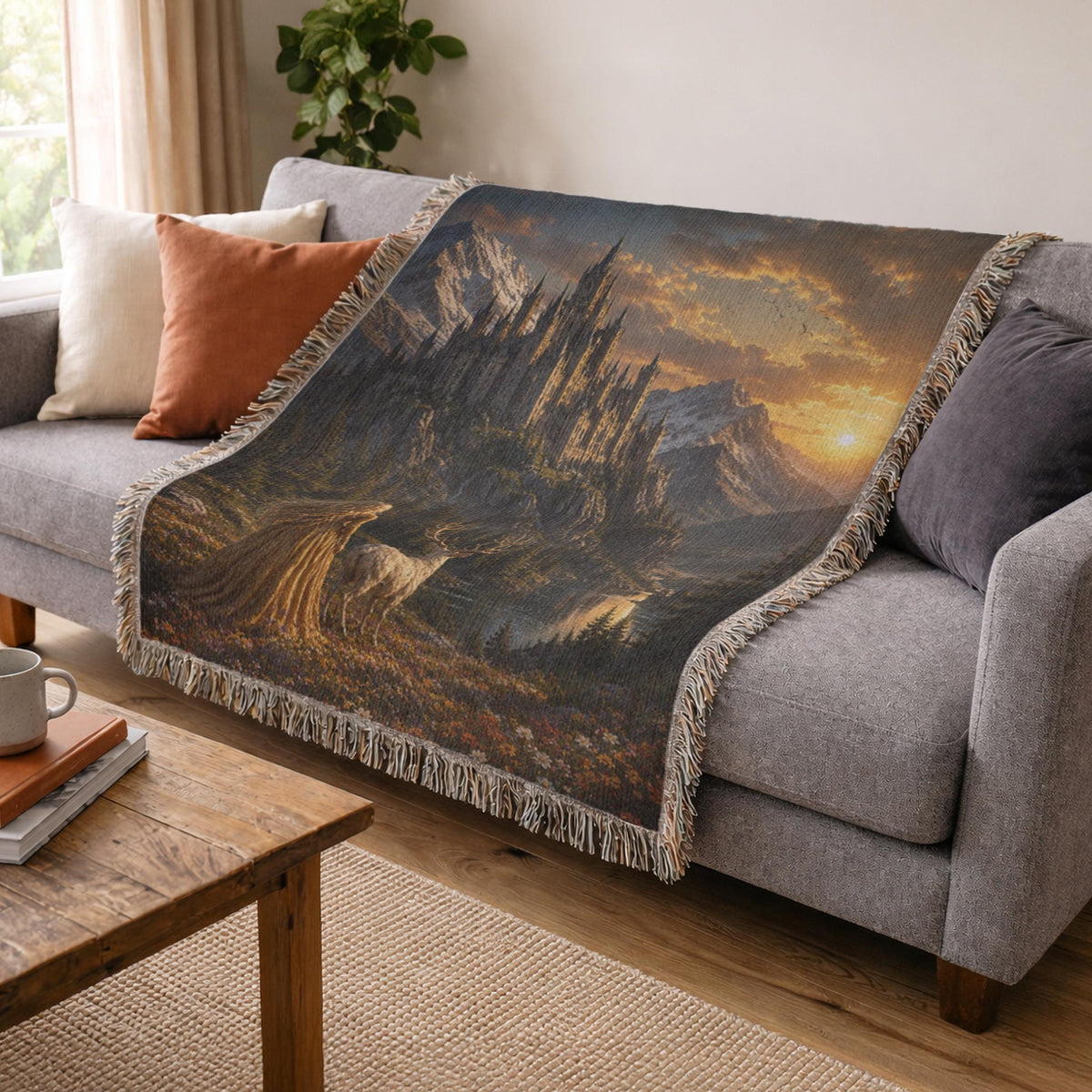 Throne of Glass Woven Blanket Tapestry