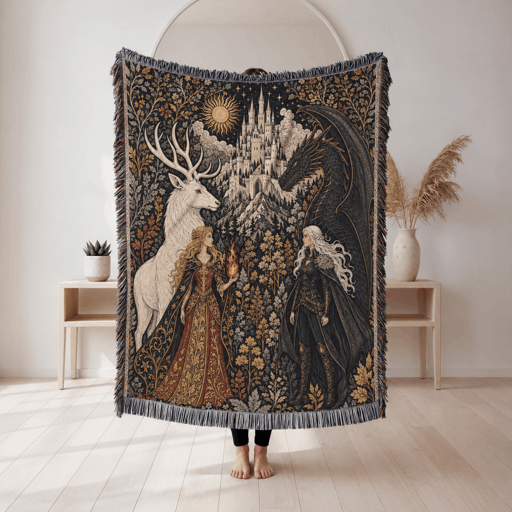 Throne of Glass Woven Blanket Tapestry