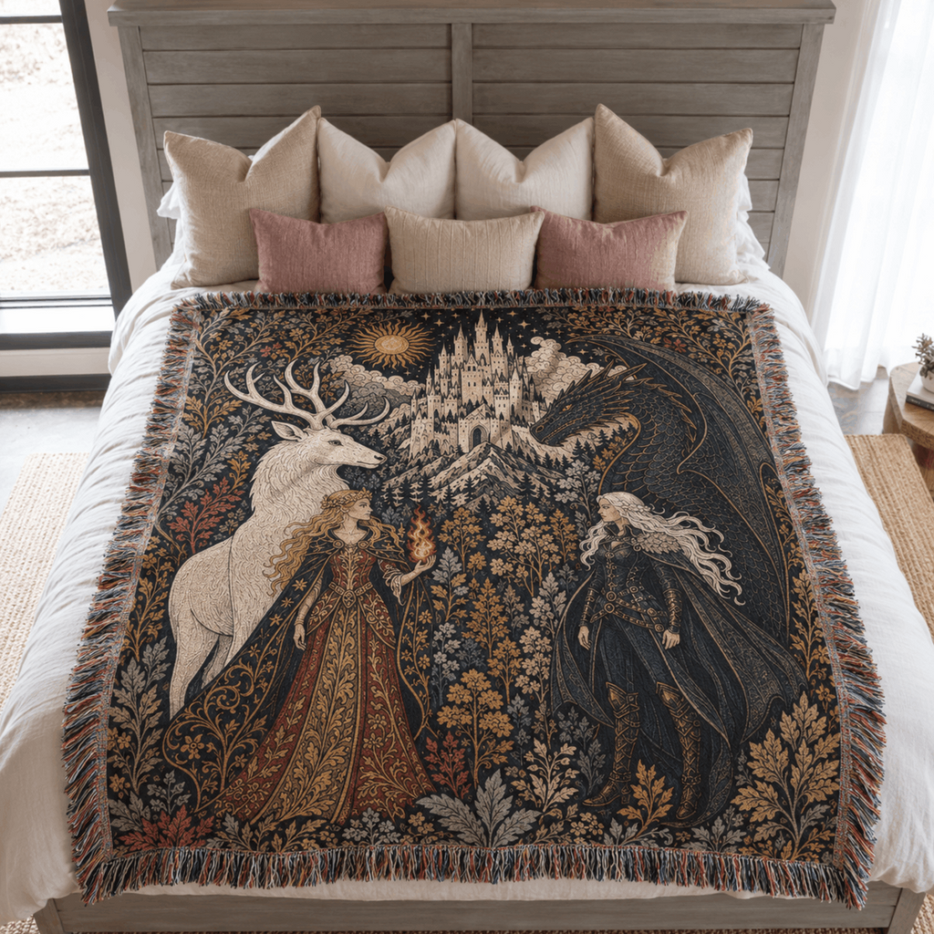 Throne of Glass Woven Blanket Tapestry