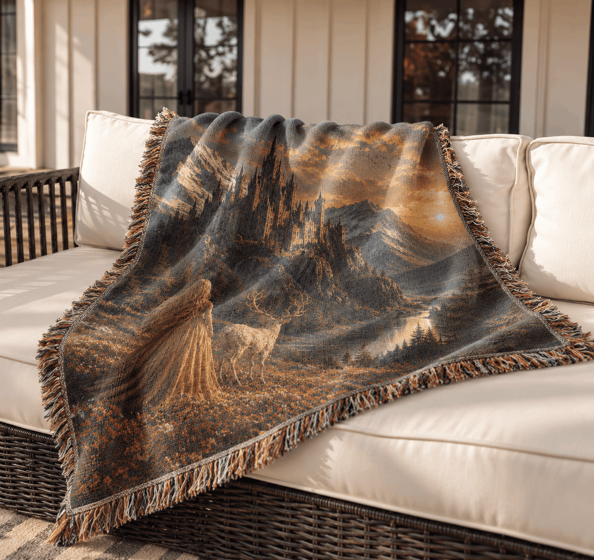 Throne of Glass Woven Blanket Tapestry