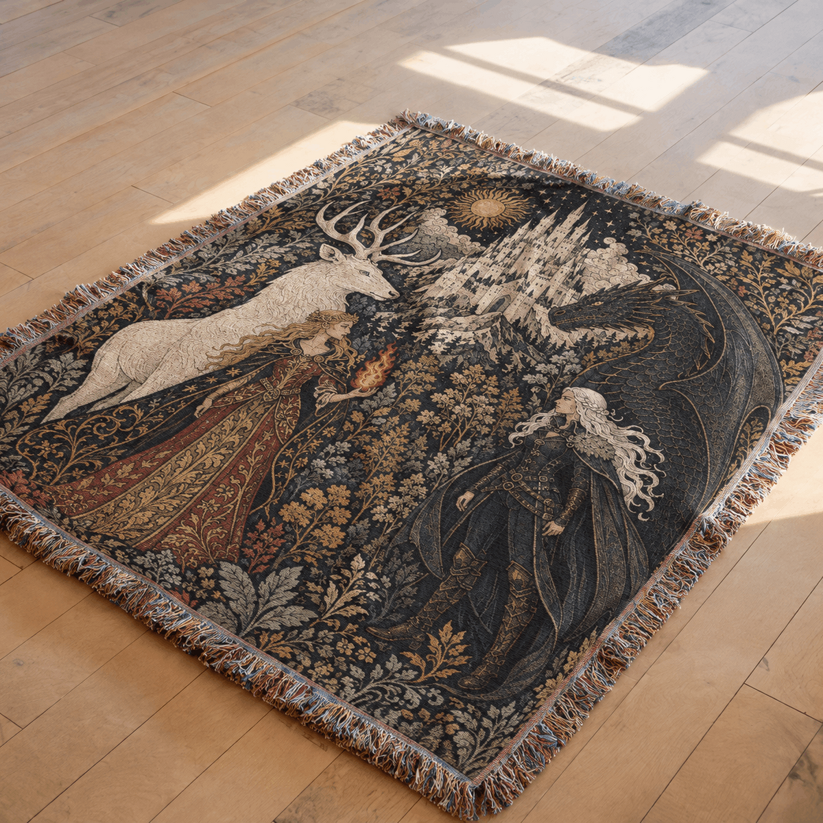 Throne of Glass Woven Blanket Tapestry