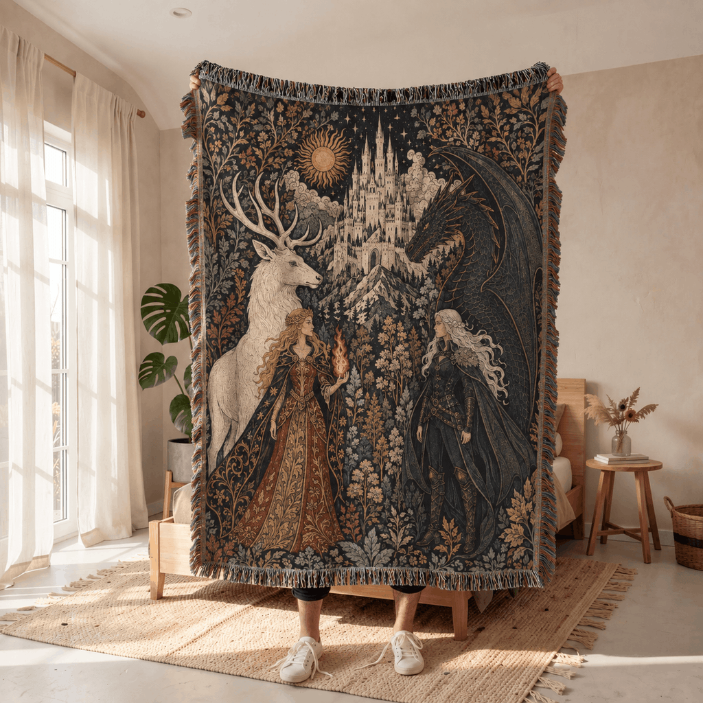Throne of Glass Woven Blanket Tapestry