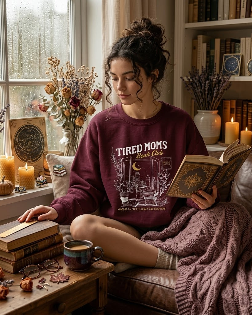 Tired Moms Book Club Sweater
