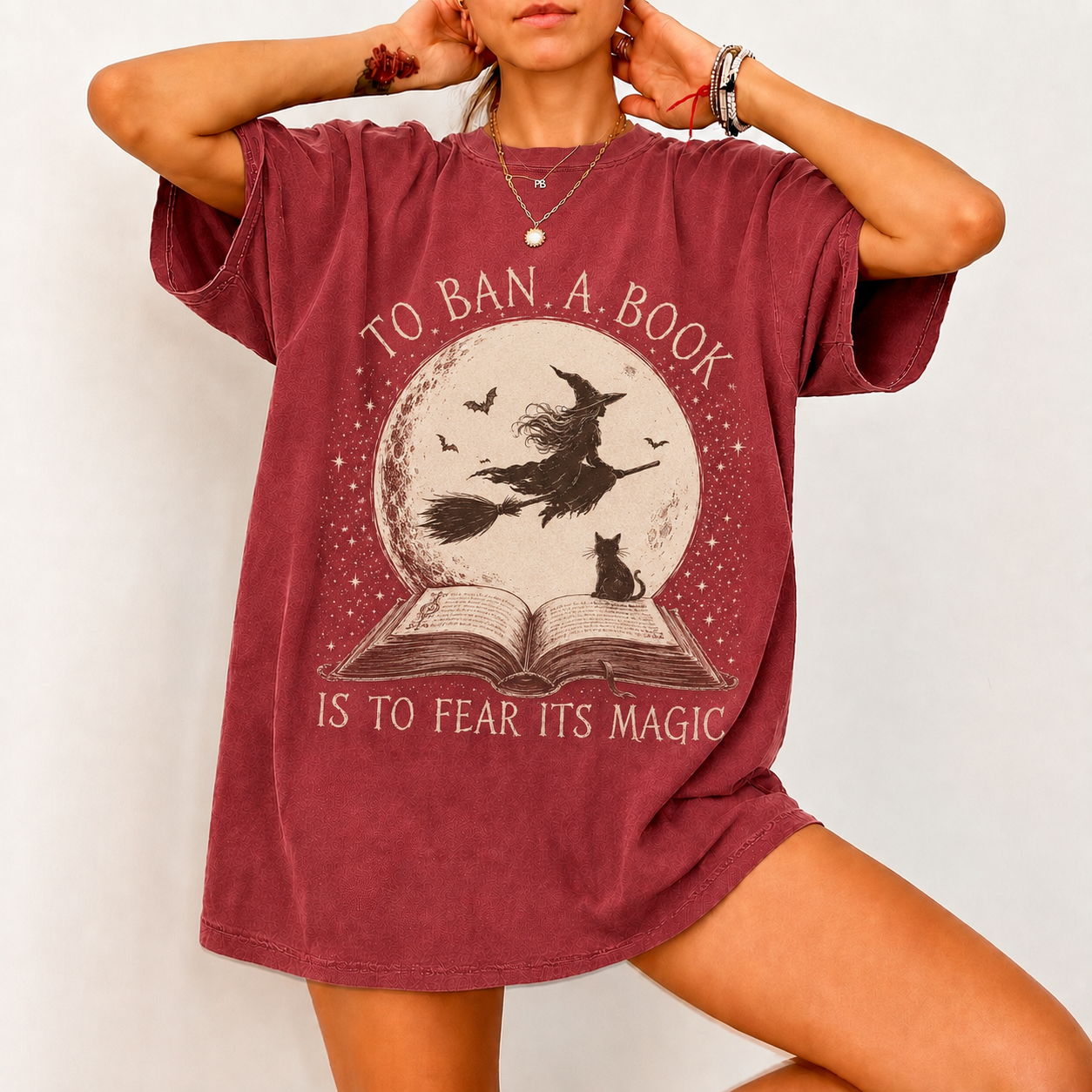 To Ban A Book - Halloween Witch Shirt | Bookish Merch | Gifts for Book Lover