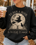 To Ban A Book Halloween Witch Sweater | Bookish Merch | Halloween Gift For Book Lover