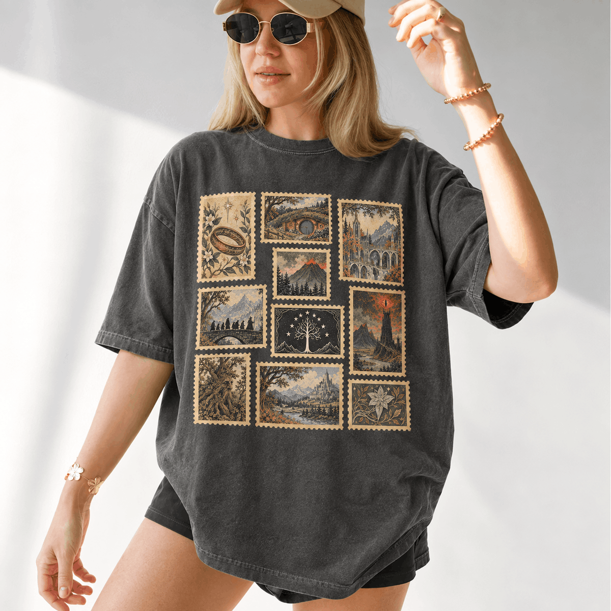 Tolkien Vinatage Stamp Bookish Shirt