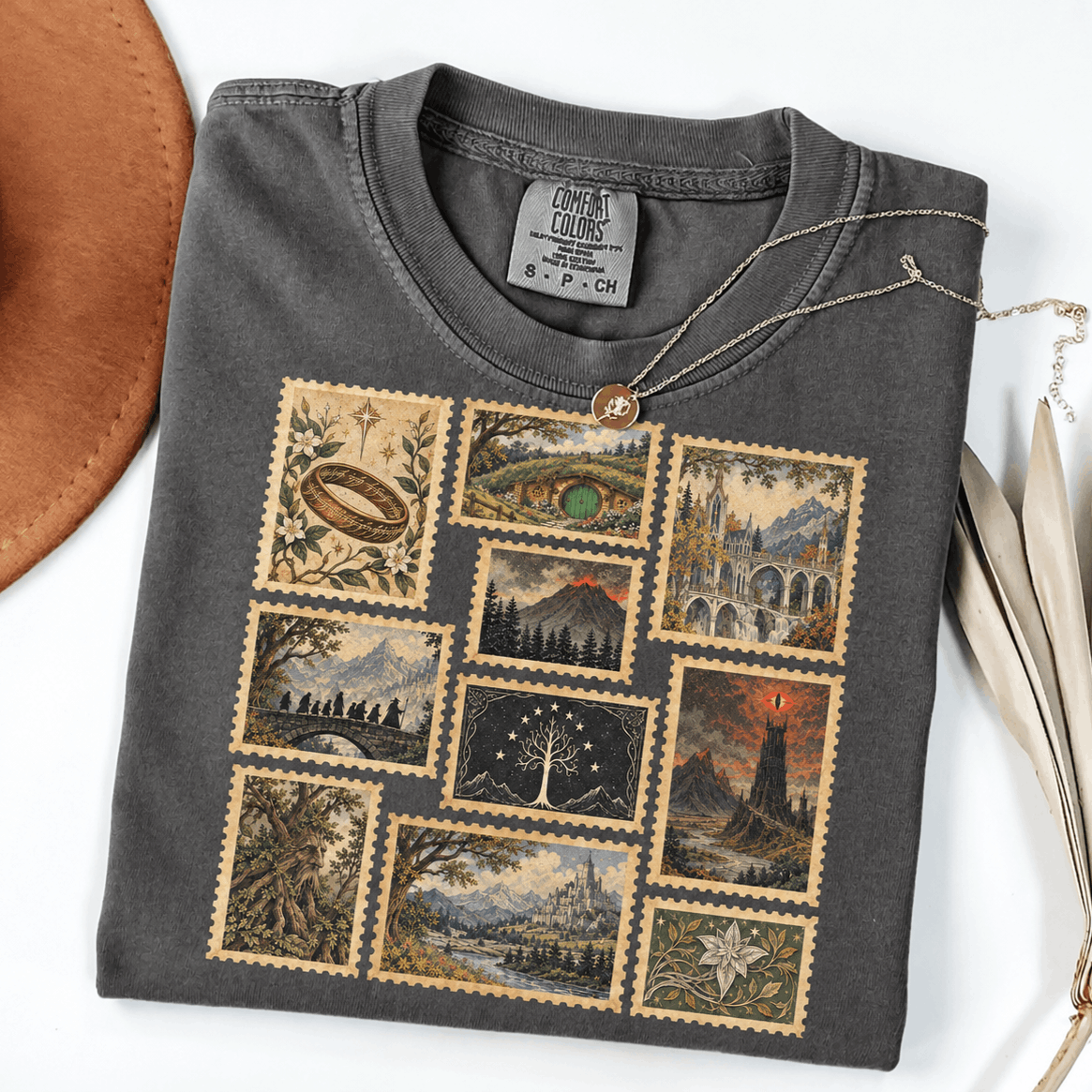 Tolkien Vinatage Stamp Bookish Shirt