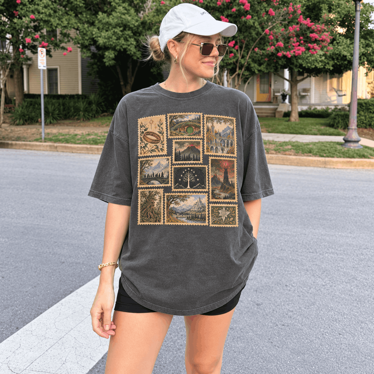 Tolkien Vinatage Stamp Bookish Shirt