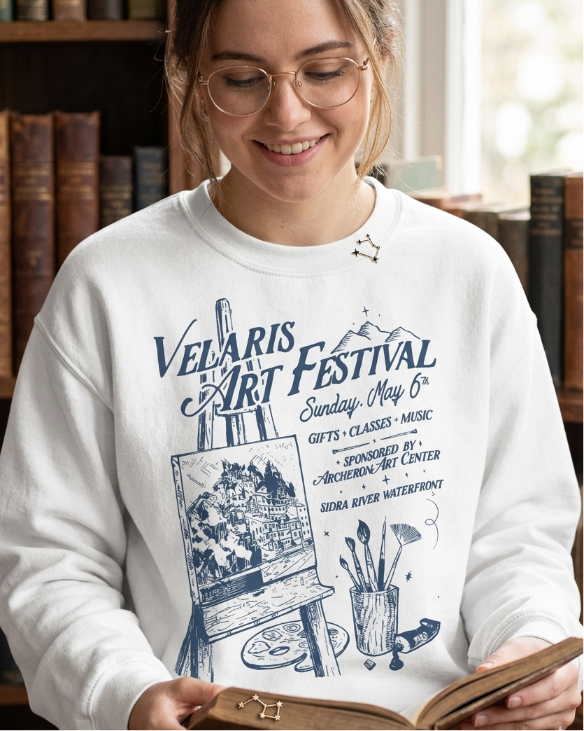 Velaris Art Festival Sweater ACOTAR Velaris Merch