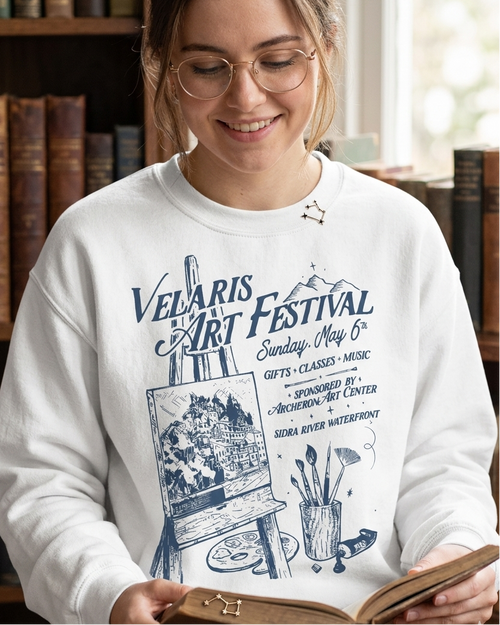 Velaris Art Festival Sweater ACOTAR Velaris Merch
