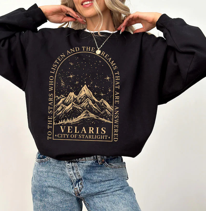 Velaris City of Starlight Sweater ACOTAR Merch MaroonMaroon