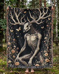 Wendigo Woven Blanket | Gothic Witchy Dark Academia Tapestry