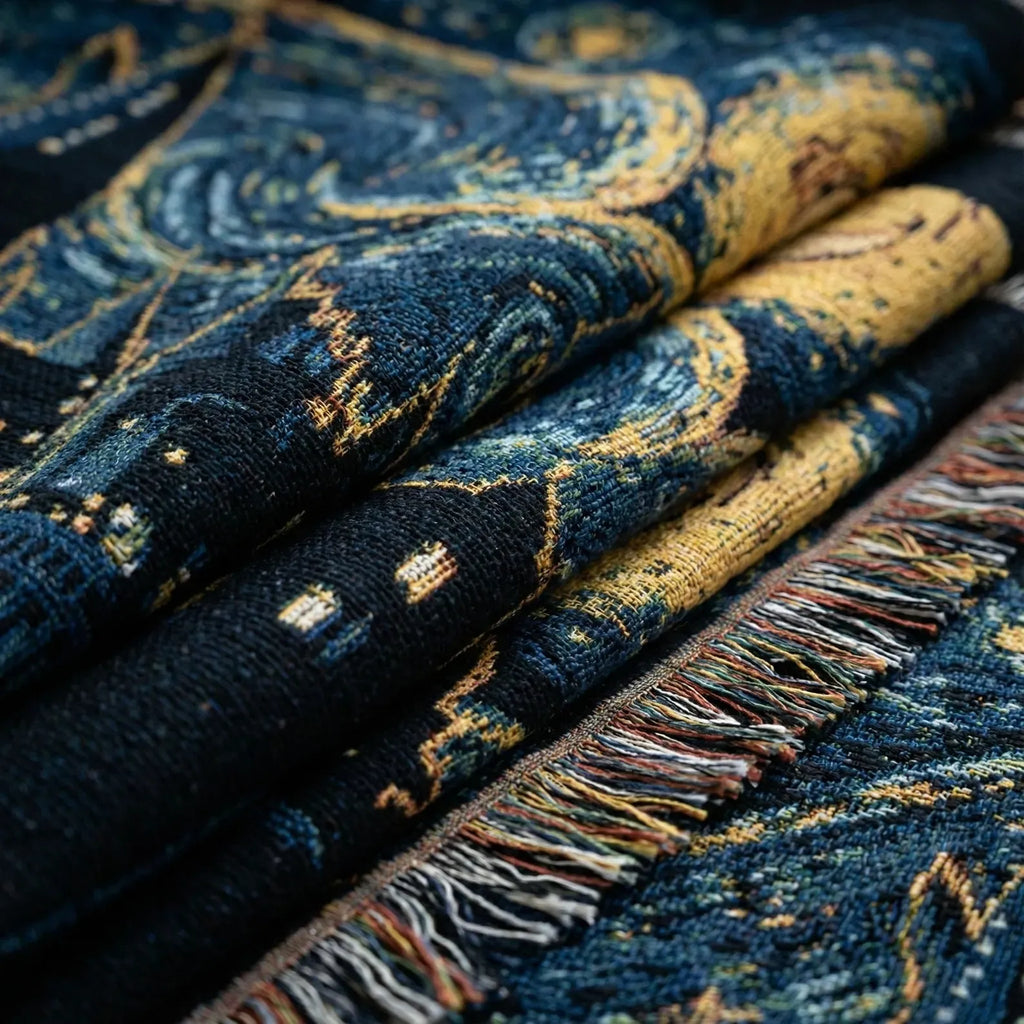 Wizard School Woven Throw Blanket Tapestry