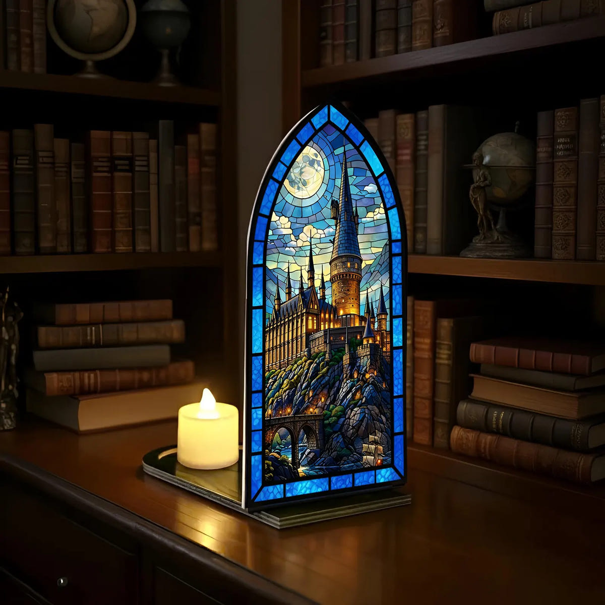 Wizard Castle Suncatcher Candle Holder