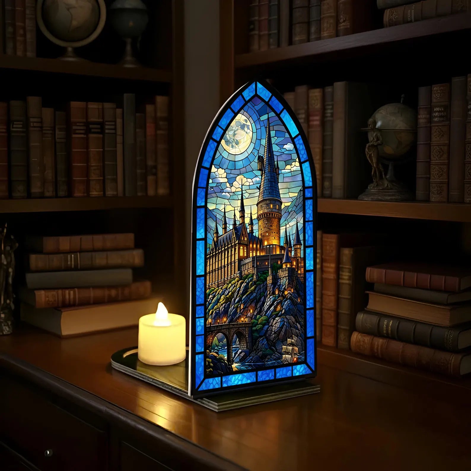 Wizard Castle Suncatcher Candle Holder