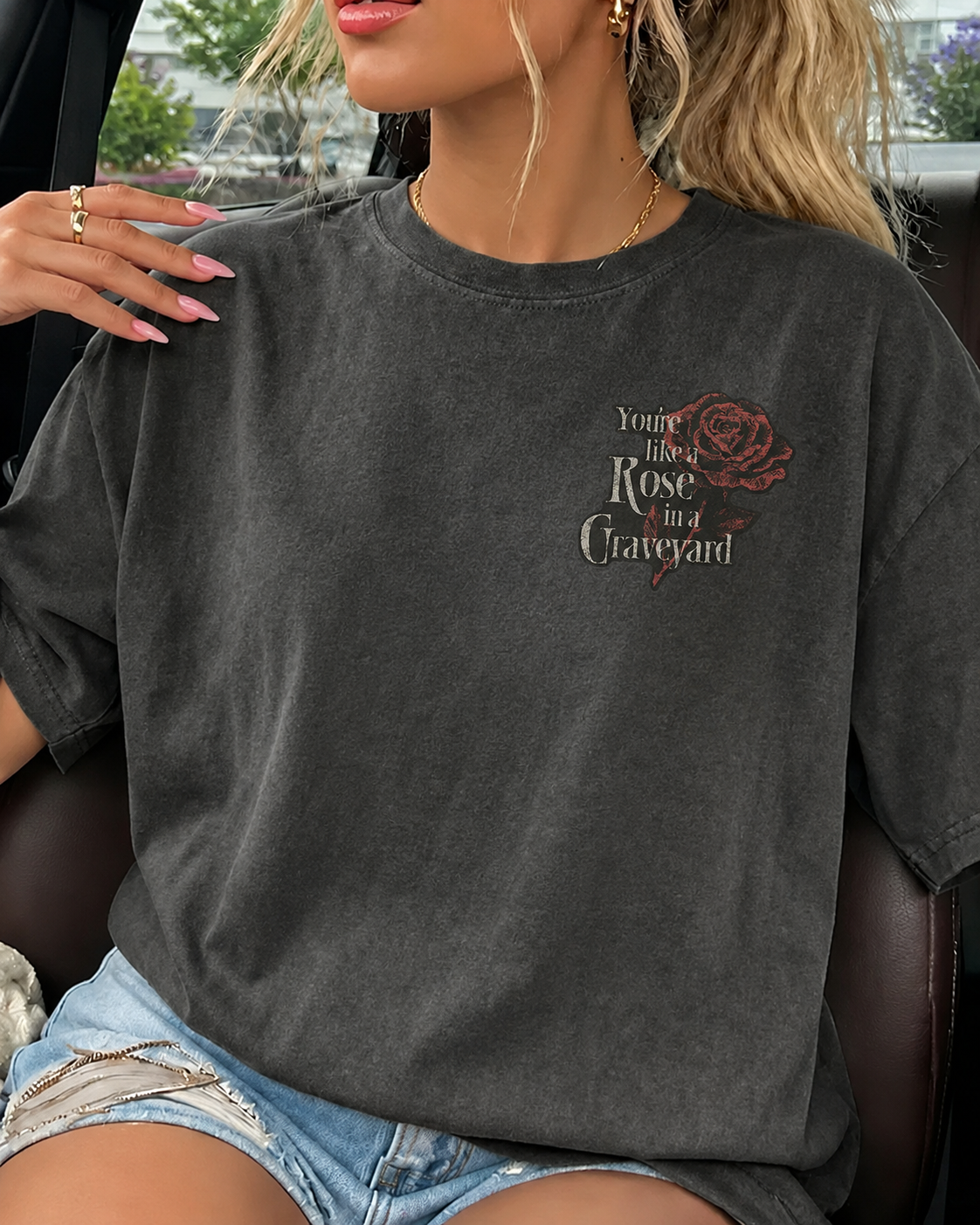 You're Like A Rose In A Graveyard Shirt | Alchemised Merch