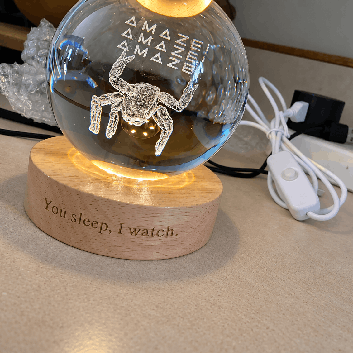 Project Hail Mary Rocky Sweatshirt Crystal Ball Light | Rocky Amaze Crystal Ball Light