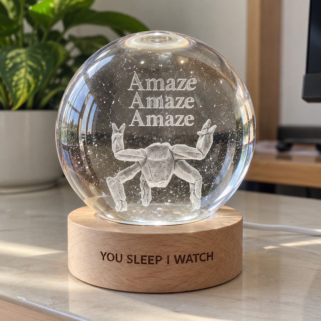 Project Hail Mary Rocky Sweatshirt Crystal Ball Light | Rocky Amaze Crystal Ball Light