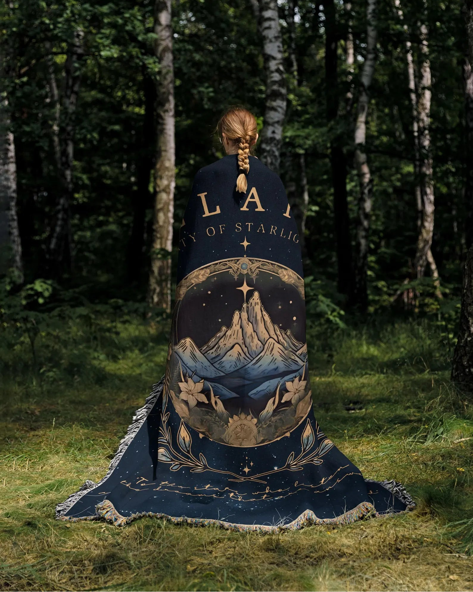 Velaris City of Startlight Woven Blanket | Night Court Woven Blanket