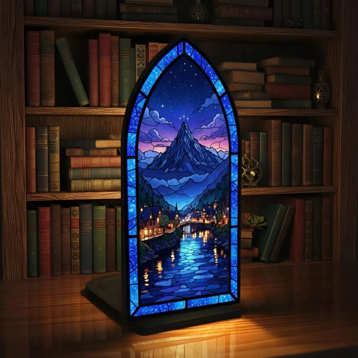 Gifts For Book Lovers | Velaris Night Court Suncatcher Candle Holder | Book Nook