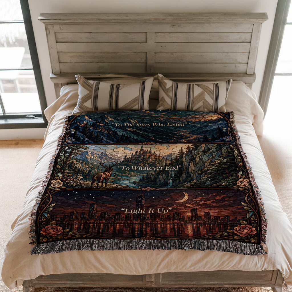 The Night Court - Velaris the City of Starlight Woven Blanket
