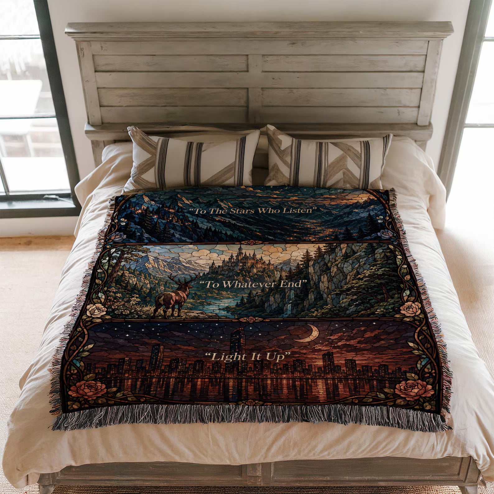 The Night Court - Velaris the City of Starlight Woven Blanket