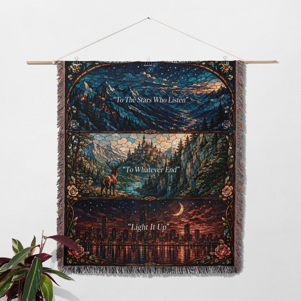 The Night Court - Velaris the City of Starlight Woven Blanket