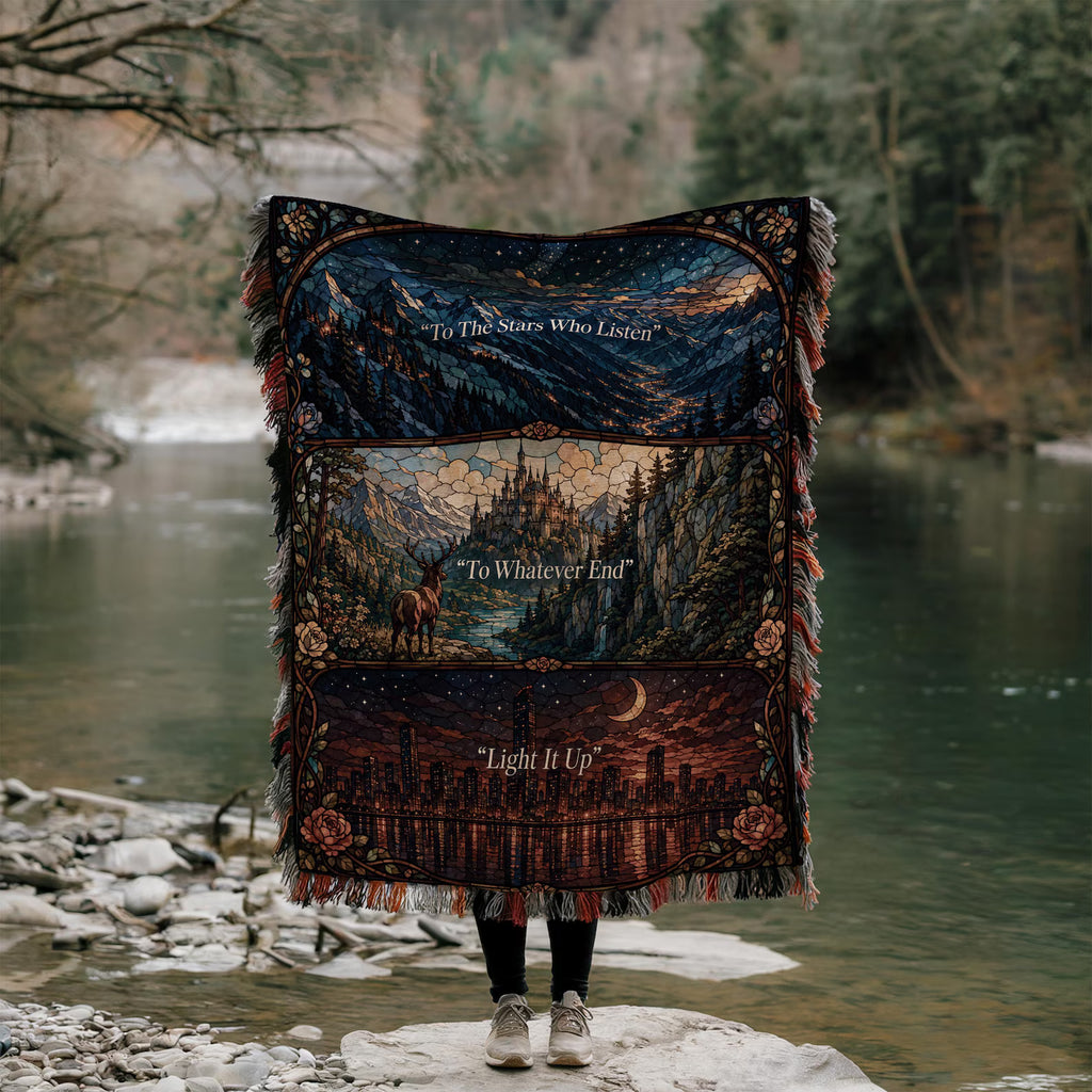 The Night Court - Velaris the City of Starlight Woven Blanket