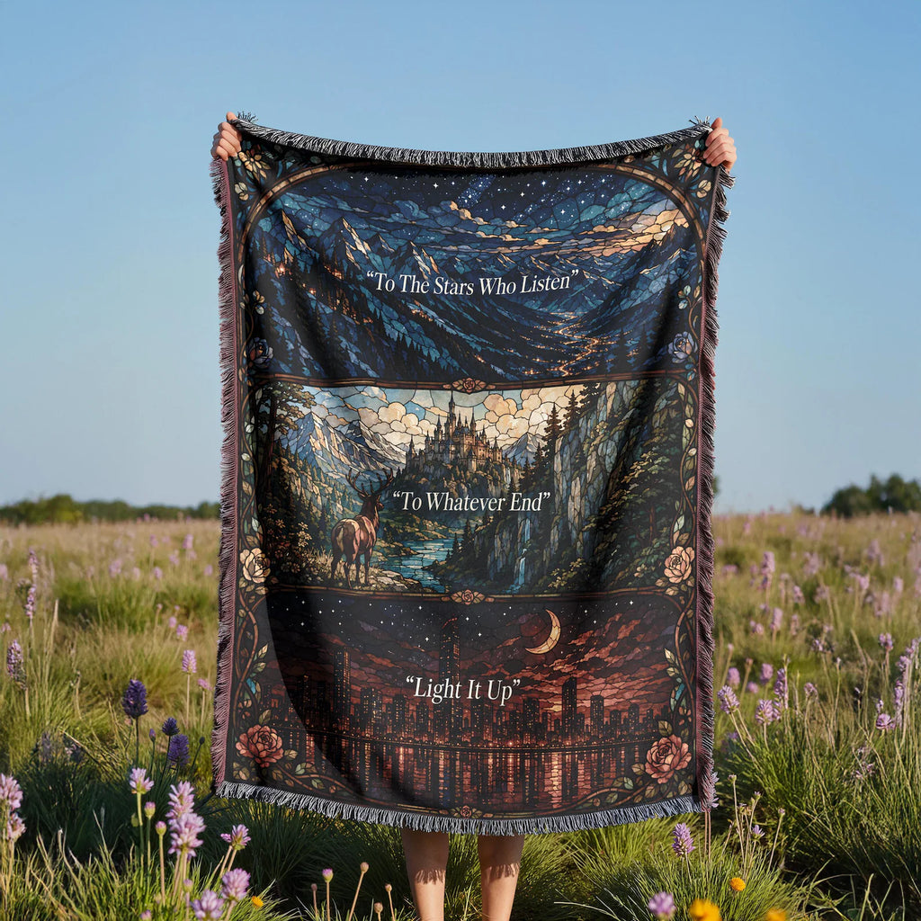 The Night Court - Velaris the City of Starlight Woven Blanket