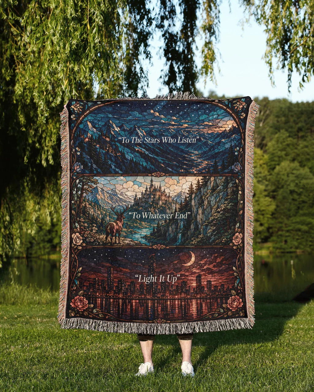 The Night Court - Velaris the City of Starlight Woven Blanket